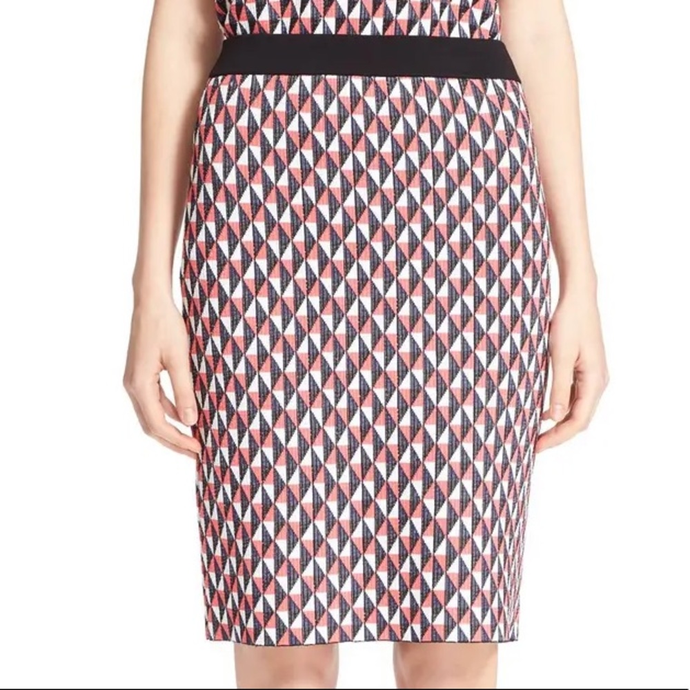 KATE SPADE Flying Kites Geo Print Pencil Skirt L